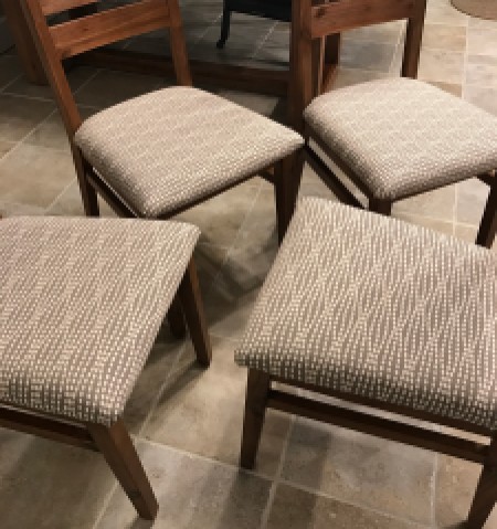all four recovered chairs together